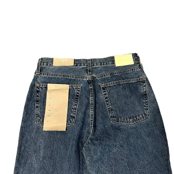 Everlane 90's The Cheeky Straight Medium Blue Button Fly Jeans 30 - Picture 5 of 13